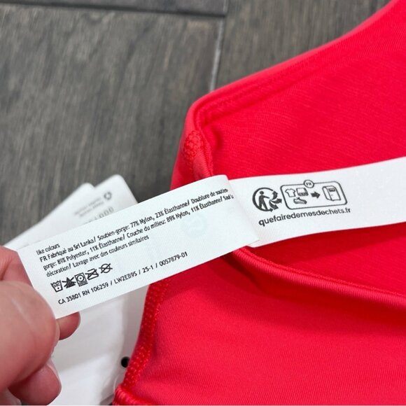 Lululemon NWT Energy Longline Bra *Medium Support, B–D Cups Red Glow - Picture 7 of 8